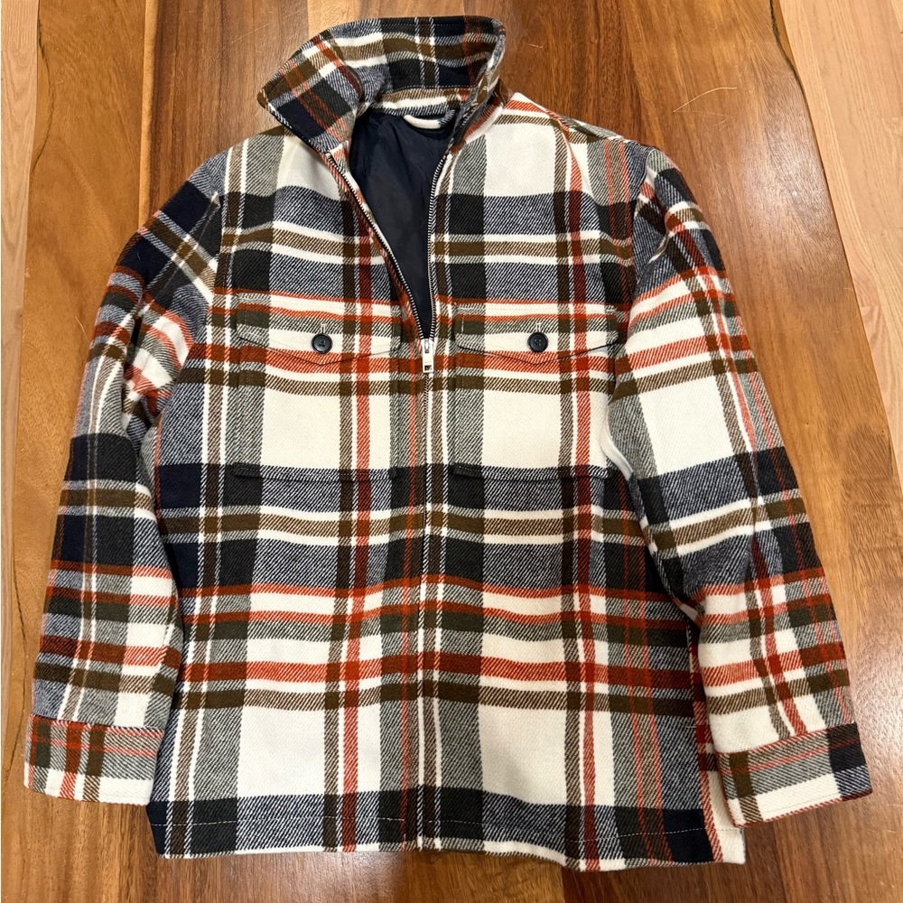 H&M Multicolor Plaid/Flannel Jacket